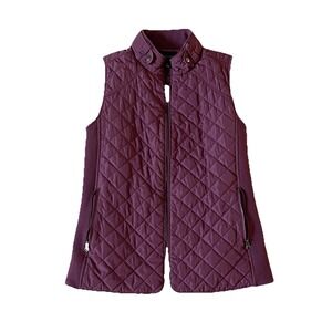 41 Hawthorn Full Zip Quilted Vest Women S Double Vent Ribbed Fall Winter Outdoor